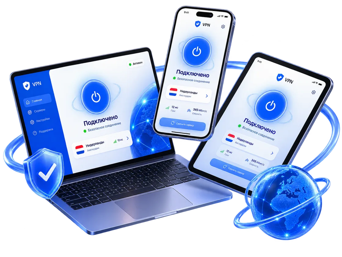 Truman VPN на ноутбуке, телефоне и планшете